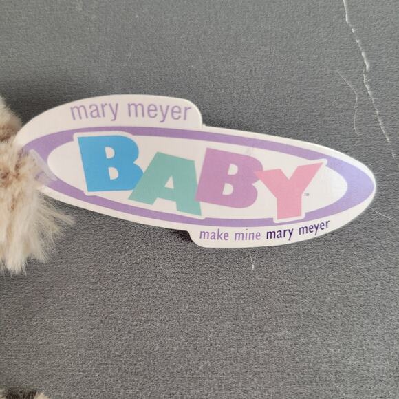 Mary Meyer Baby Puppy Dog Lovey Security Blanket Brown Satin Trim 13” x 13” NEW - Picture 7 of 11